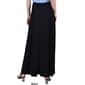 Plus Size NY Collection Solid Black ITY Tie Waist Long Skirt - image 2