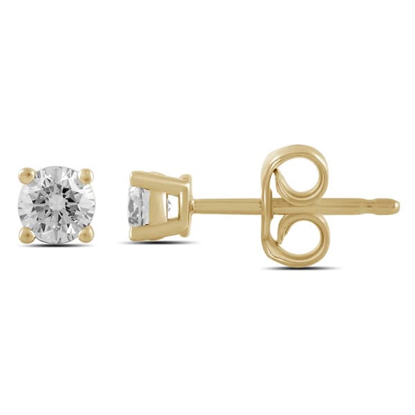 Nova Star® 1/4ctw. Yellow Gold Lab Grown Diamond Stud Earrings