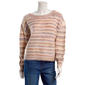 Juniors No Comment Space Yarn Dye Ballet Neck Pullover Sweater - image 2
