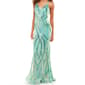 Juniors Crystal Doll Placement Sequin Mermaid Sheath Dress - image 3