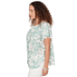 Womens Emaline Seabreeze Essence Flutter Sleeve Leaf Blouse - image 4