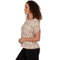 Womens Emaline Verde Grove II Short Ruch Sleeve Medallion Tee - image 4
