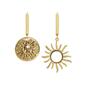 Steve Madden Mismatched Sun Charms Hoop Earrings - image 2
