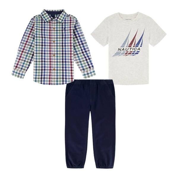 Baby Boy &#40;12-24M&#41; Nautica 3pc. Woven Shirt Set - Multi - image 