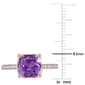Gemstones Classics™ 10kt. Rose Gold Cushion-Cut Amethyst Ring - image 5