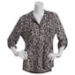 Petite Emily Daniels 3/4 Tab Sleeve Disco Dot Abstract Blouse - image 1
