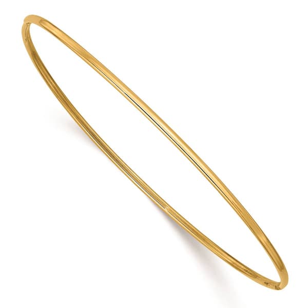 Gold Classics&#40;tm&#41; 14kt. Gold 1.5mm Polished Slip-On Bangle Bracelet - image 