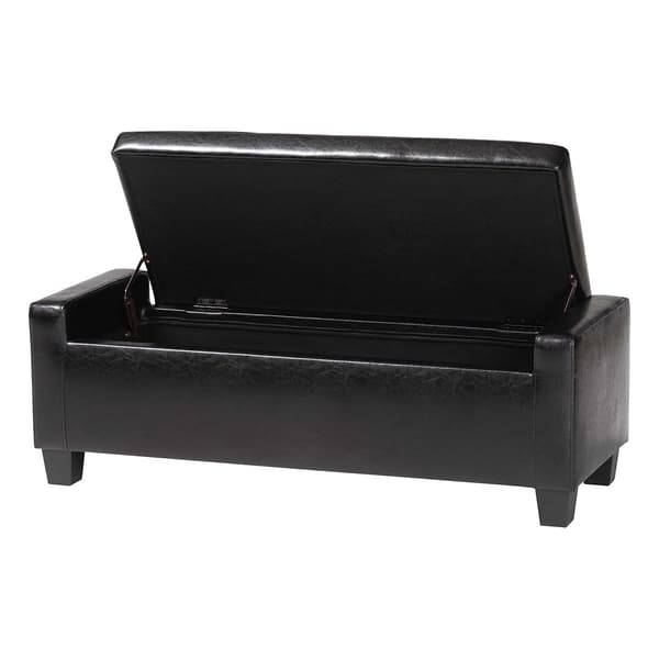 Baxton Studio Manchester Ottoman