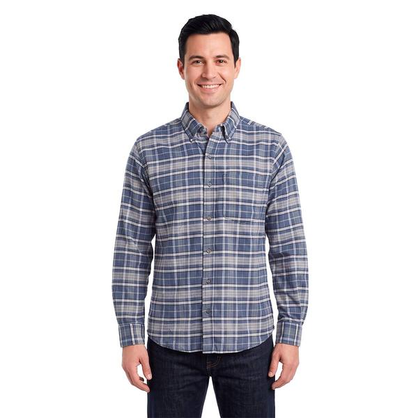 Young Mens Architect(R) Jean Co. Flannel Shirt - Blue/Grey - image 