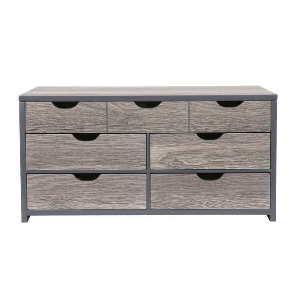 Mele & Co. Coventry Wooden Oceanside Grey Jewelry Box