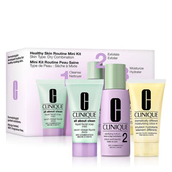 Clinique Healthy Skin Routine: Mini 3-Step Dry Skin Skincare Set - image 