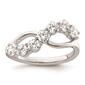 Pure Fire 14kt. White Gold Lab Grown 1 ctw. Diamond Infinity Band - image 2