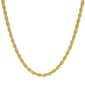 14kt. Gold over Sterling Silver Diamond Cut Rope Chain Necklace - image 1
