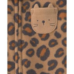Baby Girl (NB-9M) Carter''s® Leopard Zip Sleep & Play Pajamas