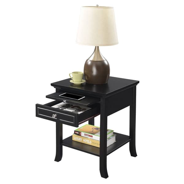 Convenience Concepts American Heritage Pull-Out Shelf End Table