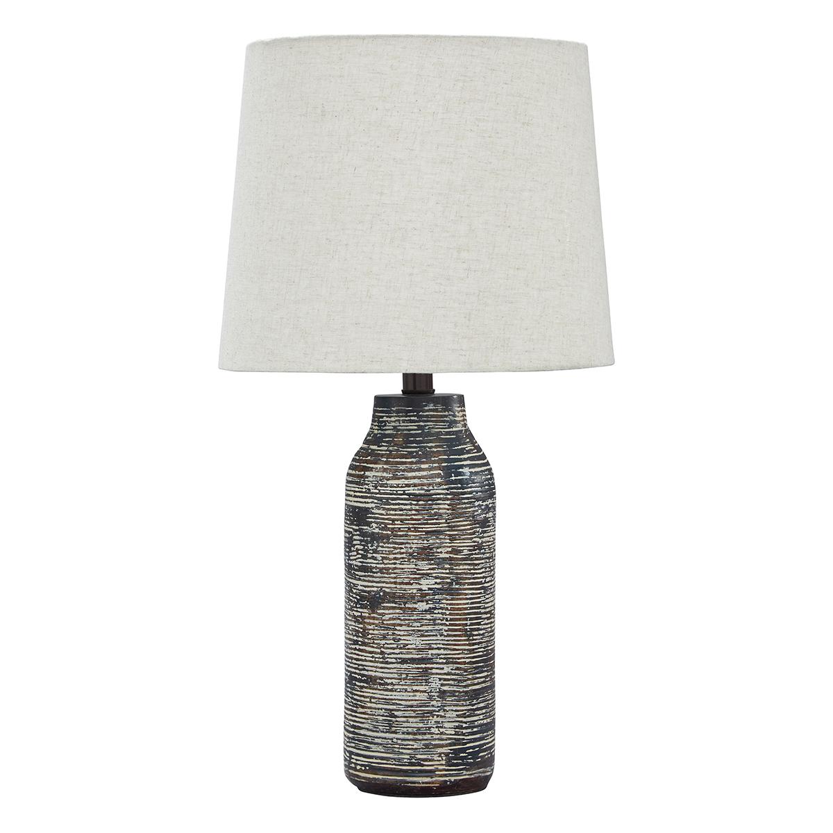 Signature Design by Ashley Black And White Table Lamp