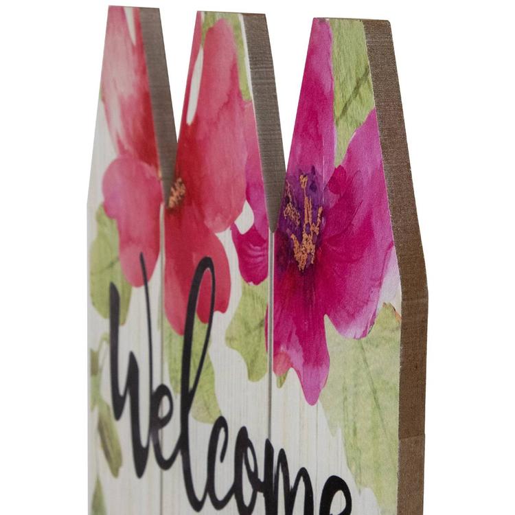 Northlight Seasonal Welcome Spring Floral Porch Sign