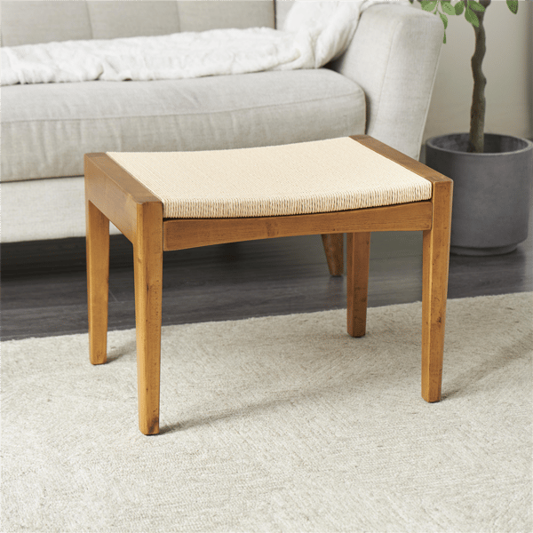 9th & Pike® Traditional Brown Wood Stool