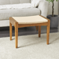 9th & Pike® Traditional Brown Wood Stool - image 2