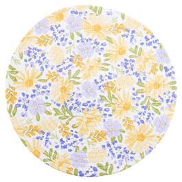 Ritz Watercolor Blooms Braided Round Placemat