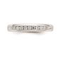 Pure Fire 14kt. White Gold Lab Grown 11-Stone Channel Band - image 1