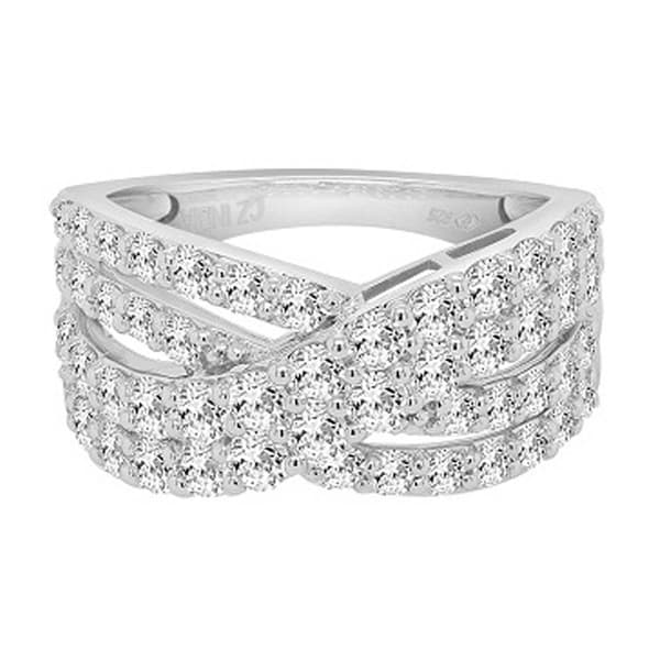 Nova Star&#174; Sterling Silver & 2ctw. Lab Grown Diamond Fashion Ring