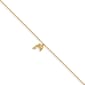 Gold Classics&#40;tm&#41; 14kt. Gold Dolphin Charm 9in. Anklet - image 1