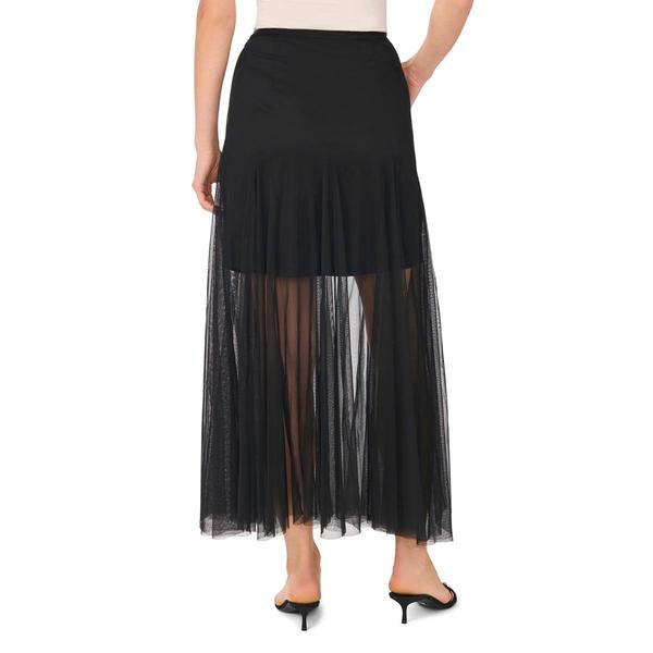 Womens Cece Midi Skirt with Tulle