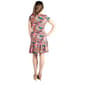 Womens 24/7 Comfort Apparel Floral Knee Length Fit & Flare Dress - image 2