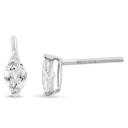 Haus of Brilliance White Gold 1/2ctw. Lab Grown Diamond Earrings