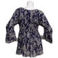Womens Floral & Ivy 3/4 Sleeve Paisley Pleater Blouse - image 2