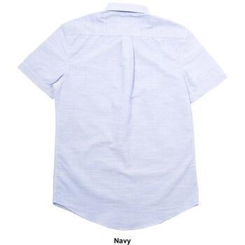 Mens U.S. Polo Assn.® Short Sleeve Solid Woven Button Down Shirt - Boscov's