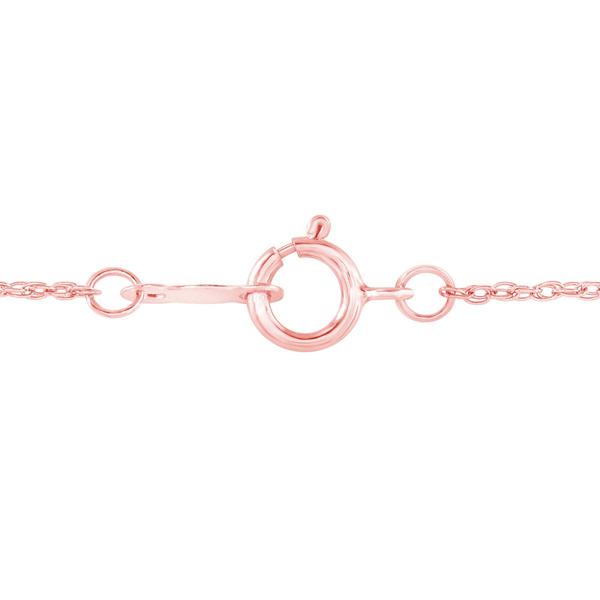 Nova Star® Lab Grown Diamond Rose Gold Plated Latin Cross Pendant