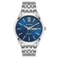 Mens Armitron Silver-Tone Navy Sunray Dial Watch - 20-5491NVSV - image 1