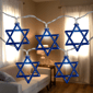 Northlight 5ft. White LED Star of David Hanukkah Lights - image 1