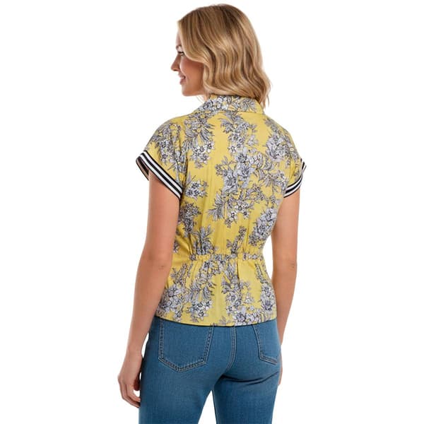 Womens Nautica Dolman Sleeve Garden Floral Blouse