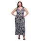 Plus Size 24/7 Comfort Apparel Black & White Casual Maxi Dress - image 2