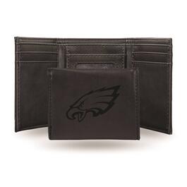 Mens NFL Philadelphia Eagles Faux Leather Trifold Wallet