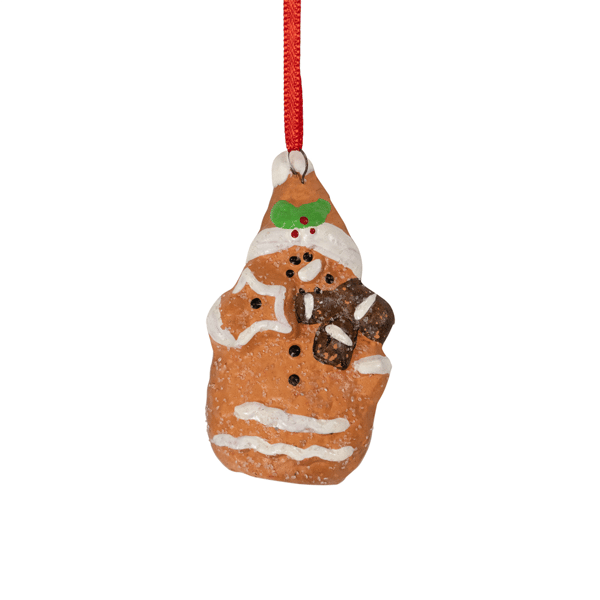 Northlight Gingerbread Snowman with Star Christmas Ornament - image 
