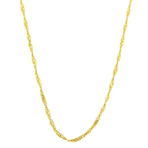 Gold Classics(tm) 10kt. Gold 20in. Singapore Necklace - image 