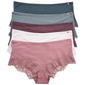 Womens Danskin 5pk. Boyshorts Panties w/ Lace Trim-DS1073-5PKBC - image 1