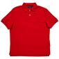 Mens Nautica Solid Interlock Ribbed Neckline Polo - image 1