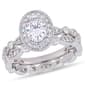 Diamond Classics&#40;tm&#41; 10kt. Oval Cut Infinity Bridal Ring Set - image 1