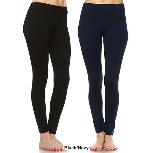 Womens White Mark 2pk. Solid Skinny Leggings