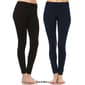 Womens White Mark 2pk. Solid Skinny Leggings - image 6