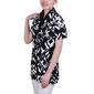 Plus Size NY Collection Short Sleeve Mask Inset Pullover Tunic - image 3