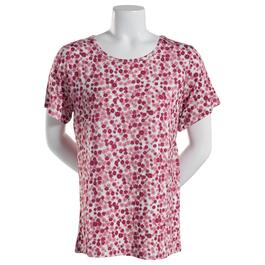 Petite Architect&#40;R&#41; Short Sleeve Round Neck Floral Tee