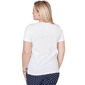 Petite Alfred Dunner Port Side Short Sleeve Square Neck Blouse - image 1