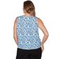 Plus Size Emaline Key Items Sleeveless Floral Tie Front Blouse - image 2