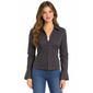 Juniors A. Byer Pinstripe Hook & Eye Blouse - image 2